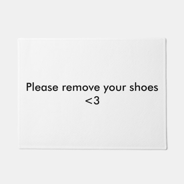 Verwijder alsjeblieft je schoenen deurmat deurmat (Voorkant)