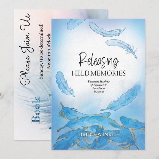 Verwijder Bruce's Book Launch Invitation Kaart (Voorkant / Achterkant)