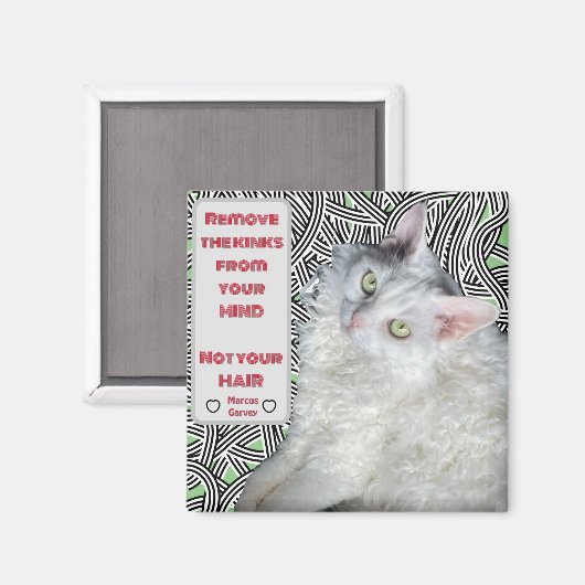 Verwijder de knikken uit je hoofd, niet je haar magneet (Voorkant / Achterkant)