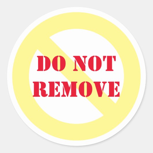 Verwijder de ronde stickers niet (Voorkant)