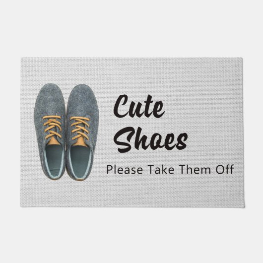 Verwijder de schoenen van de deur deurmat (Voorkant)