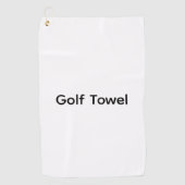 Verwijder deze tekst en voeg uw eigen ontwerp toe golfhanddoek (Voorkant)