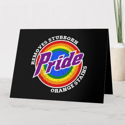 Verwijder hardnekkige Oranje vlekken Pride Month L Kaart (Voorkant)