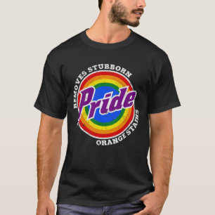 Verwijder hardnekkige Oranje vlekken Pride Month L T-shirt