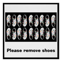 Verwijder het poster schoenen door dalDesignNZ