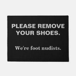 VERWIJDER JE SCHOENEN DEURMAT