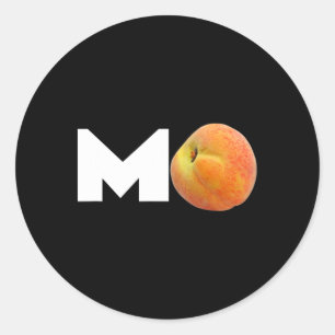 Verwijder M Peach Trump Grappig Politiek Ronde Sticker