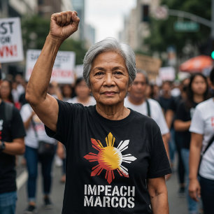 Verwijder Marcos Filipijnse Corruptie Protest T-shirt