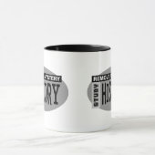 Verwijder Mystery History Grey Oval Mok (Midden)