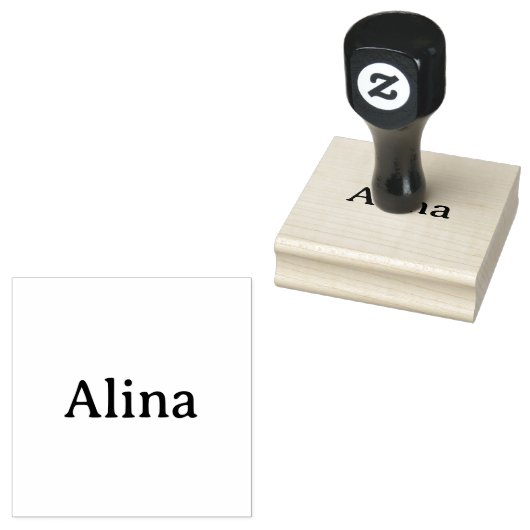 verwijder tekst en voeg eigen ontwerp toe 2,5" x 2 rubberstempel (Gestempeld)
