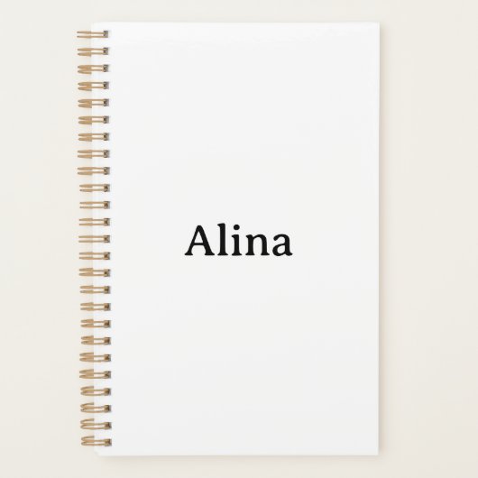 verwijder tekst en voeg eigen ontwerp toe Klein 5. Planner (Voorkant)