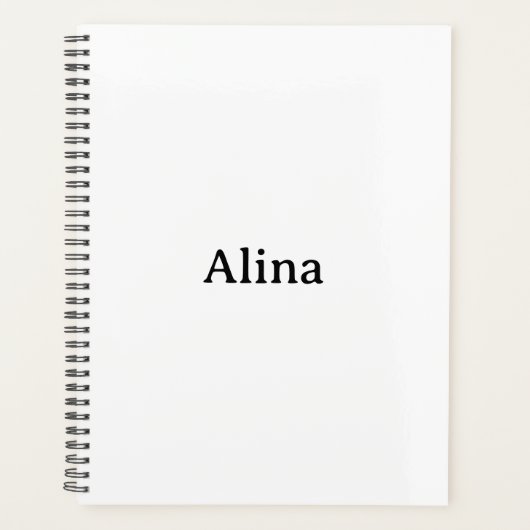 verwijder tekst en voeg eigen ontwerp toe standaar planner (Voorkant)