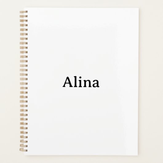 verwijder tekst en voeg eigen ontwerp toe standaar planner (Voorkant)