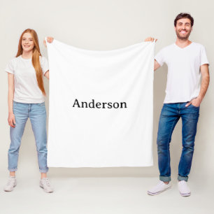 Verwijder tekst Vervang eigen ontwerp 127x152cm Fleece Deken