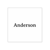 Verwijder tekst Vervang eigen ontwerp 5cm x 5cm Rubberstempel (Afrduk)