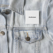 Verwijder tekst Vervang eigen ontwerp vierkant 2 i Vierkante Button 5,1 Cm (In situ)