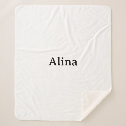 verwijder tekst voeg eigen ontwerp Medium Sherpa Deken (Voorkant)
