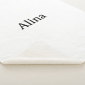 verwijder tekst voeg eigen ontwerp Medium Sherpa Deken (3/4)
