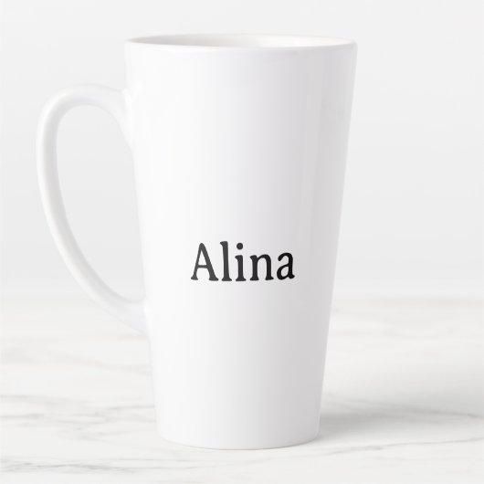 verwijder tekst voeg eigen ontwerp toe 17 oz Groot Latte Mok (Links)