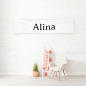 verwijder tekst voeg eigen ontwerp toe 2,5' x 10' spandoek (Insitu)