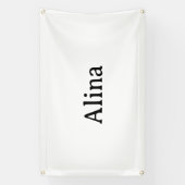 verwijder tekst voeg eigen ontwerp toe 2,5' x 4' B Spandoek (Verticaal)