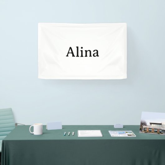 verwijder tekst voeg eigen ontwerp toe 2,5' x 4' B Spandoek (Beurs)