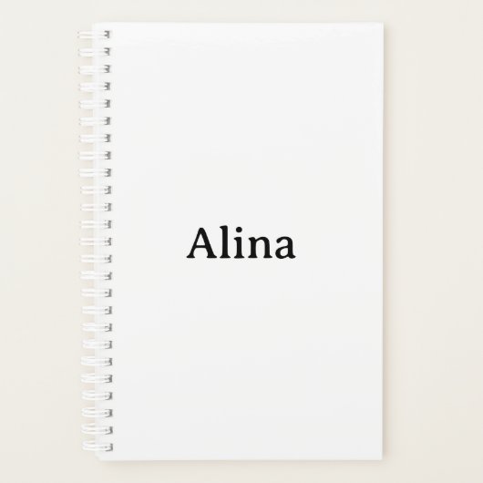 verwijder tekst voeg eigen ontwerp toe klein 5.5" planner (Voorkant)