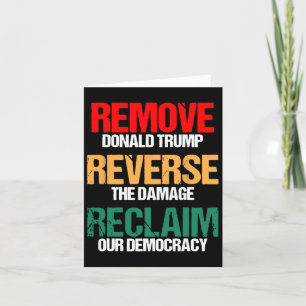 Verwijder Trump en draai de schade om onze democra Kaart