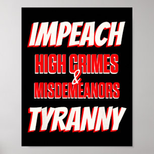 Verwijder Trump Hoge Misdrijven Overtredingen Tyra Poster