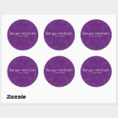Verwijder twijfel uit uw hoofd (2) ronde sticker (Vel)