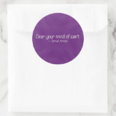Verwijder twijfel uit uw hoofd (2) ronde sticker (Tas)