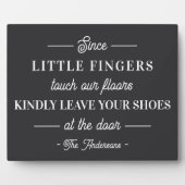 Verwijder uw eigen schoenen fotoplaat (Voorkant)