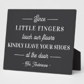 Verwijder uw eigen schoenen fotoplaat (Zijkant)