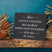 Verwijder uw eigen schoenen fotoplaat (Zijkant)