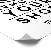 Verwijder uw schoenen poster (Hoek)