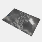 VERWIJDER UW SCHOENEN VOORDAT U KOMT IN Cool Deurmat (Schuin)