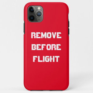 Verwijder voor de vlucht iPhone Samsung Phone Case