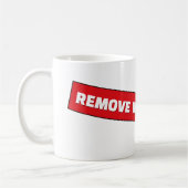 Verwijder Voor Vlucht Label Red Aviation Koffiemok (Links)