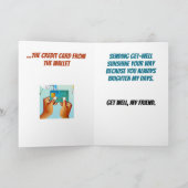 Verwijder voorzichtig de portemonnee Get Well Kaart (Binnen)