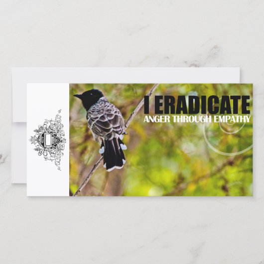 Verwijder Woede Aangepaste Fotokaart (Voorkant)