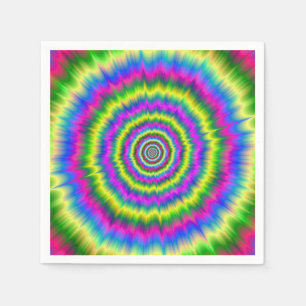 Verwijderbare "Napkins Neon Explosion" Servetten