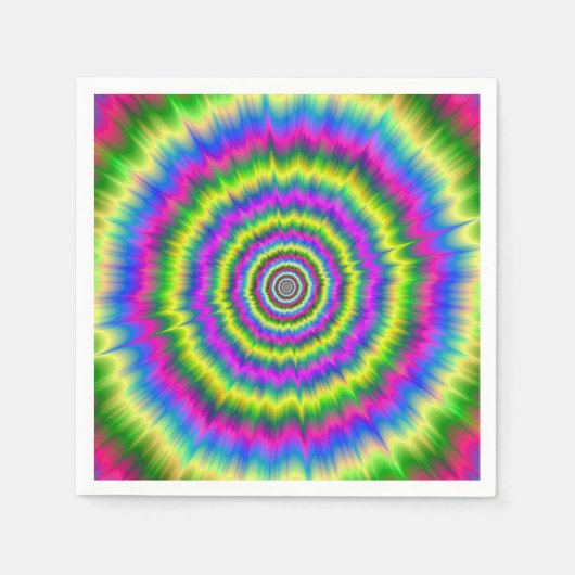 Verwijderbare "Napkins Neon Explosion" Servetten (Voorkant)