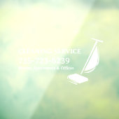 Verwijderbare Reinigingsdiensten Ruitstickers Raamsticker (Vel 3)