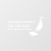 Verwijderbare Reinigingsdiensten Ruitstickers Raamsticker (Vel)