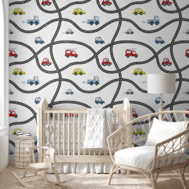 Verwijderbare sticker auto jongens babykamer behang
