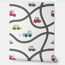 Verwijderbare sticker auto jongens babykamer