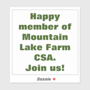 Verwijderbare witte vinylkleuring, donkergroene le sticker