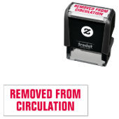 Verwijderd uit de bibliotheek van de Circulatie ze Zelfinktende Stempel (In situ)