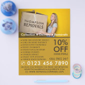 Verwijderdoos, Verwijderend Bedrijf Adverteren Flyer (Enkel)