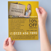 Verwijderdoos, Verwijderend Bedrijf Adverteren Flyer (Hand)